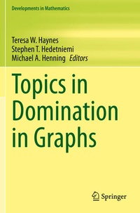 Enlarge image Cover: Topics in Domination in Graphs - Springer