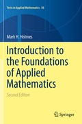 Cover: Introduction to the Foundations of Applied Mathematics - Springer
