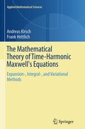 Cover: The Mathematical Theory of Time-Harmonic Maxwell's Equations - Springer