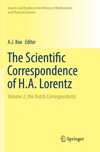 Abbildung von: The Scientific Correspondence of H.A. Lorentz - Springer