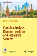 Cover: Complex Analysis, Riemann Surfaces and Integrable Systems - Springer