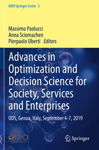Abbildung von: Advances in Optimization and Decision Science for Society, Services and Enterprises - Springer