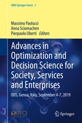 Cover: Advances in Optimization and Decision Science for Society, Services and Enterprises - Springer
