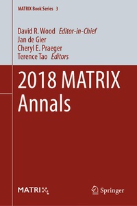 Enlarge image Cover: 2018 MATRIX Annals - Springer
