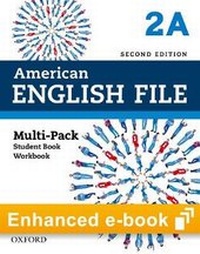 Enlarge image Cover: American English File Level 2 E-Book (Student Book/Workbook Multi-Pack A) - Oxford University Press, USA