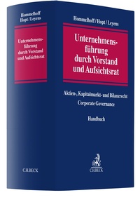 Abbildung von: Unternehmensführung durch Vorstand und Aufsichtsrat - C.H.BECK