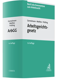 Abbildung von: Arbeitsgerichtsgesetz - C.H.BECK