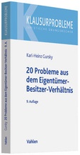 Cover: 20 Probleme aus dem Eigent&uuml;mer-Besitzer-Verh&auml;ltnis - Vahlen