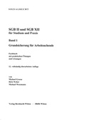 Cover: SGB II und SGB XII f&uuml;r Studium und Praxis, Band 1: Grundsicherung f&uuml;r Arbeitslose - Bernhardt, Horst