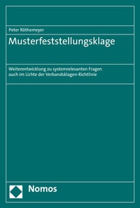 Abbildung von: Musterfeststellungsklage - Nomos