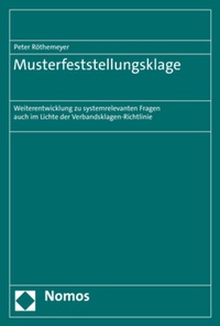 Abbildung von: Musterfeststellungsklage - Nomos