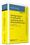 Cover: Wichtige Gesetze f&uuml;r Wirtschaftsverwaltung und die &Ouml;ffentliche Wirtschaft - NWB