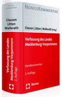 Abbildung von: Verfassung des Landes Mecklenburg-Vorpommern - Nomos