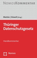 Cover: Th&uuml;ringer Datenschutzgesetz - Nomos