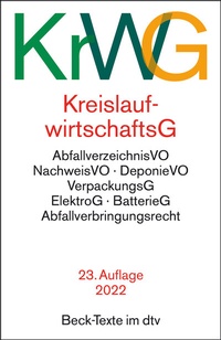Abbildung von: Kreislaufwirtschaftsgesetz: KrWG - dtv