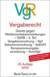Enlarge image Cover: Vergaberecht: VgR - dtv