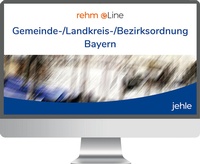 Abbildung von: Gemeindeordnung mit Verwaltungsgemeinschaftsordnung, Landkreisordnung und Bezirksordnung für den Freistaat Bayern online - Jehle