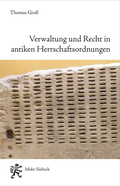 Cover: Verwaltung und Recht in antiken Herrschaftsordnungen - Mohr Siebeck