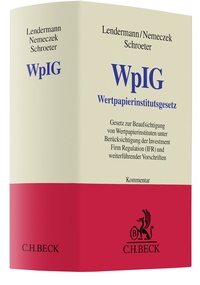 Abbildung von: Wertpapierinstitutsgesetz. WpIG - C.H.BECK