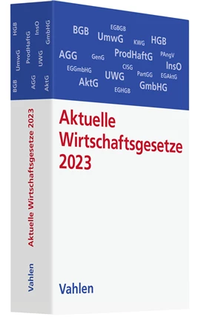 Bild vergrößern Bild: Aktuelle Wirtschaftsgesetze 2023 - Vahlen