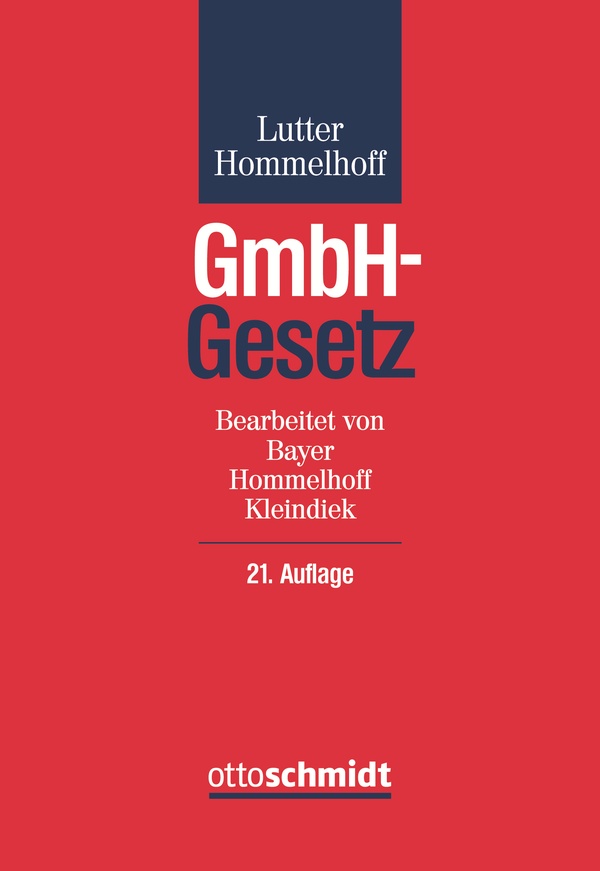 Abbildung von: GmbH-Gesetz - Otto Schmidt Verlag