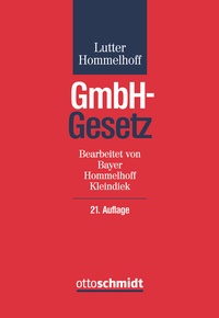 Enlarge image Cover: GmbH-Gesetz - Otto Schmidt Verlag