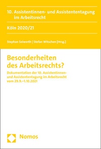 Abbildung von: Besonderheiten des Arbeitsrechts? - Nomos