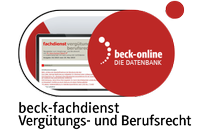 Abbildung von: beck-fachdienst Vergütungs- und Berufsrecht - C.H.BECK