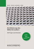 Cover: Zertifizierung des WEG-Verwalters - Boorberg
