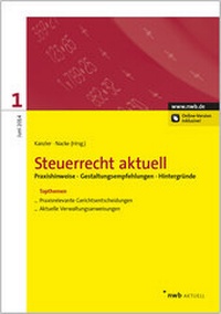 Abbildung von: Steuerrecht aktuell 1/2014 - NWB