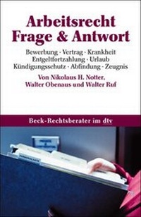 Abbildung von: Arbeitsrecht in Frage und Antwort - dtv