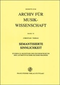 Cover: Semantisierte Sinnlichkeit - Franz Steiner Verlag