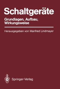 Enlarge image Cover: Schaltgeräte - Springer
