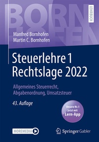 Abbildung von: Steuerlehre 1 Rechtslage 2022 - Springer Gabler