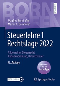 Bild vergrößern Bild: Steuerlehre 1 Rechtslage 2022 - Springer Gabler