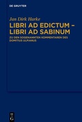 Cover: Libri ad edictum - libri ad Sabinum - De Gruyter