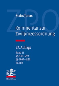 Abbildung von: Kommentar zur Zivilprozessordnung - Band 11 - Mohr Siebeck