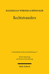 Abbildung von: Rechtstransfers - Mohr Siebeck