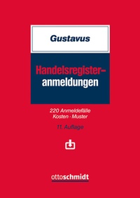Abbildung von: Handelsregisteranmeldungen - Otto Schmidt Verlag