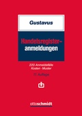 Cover: Handelsregisteranmeldungen - Otto Schmidt Verlag