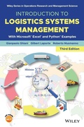 Cover: Introduction to Logistics Systems Management: With Microsoft (R) Excel (R) and Python examples 3e - Wiley-Blackwell