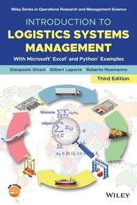Enlarge image Cover: Introduction to Logistics Systems Management: With Microsoft (R) Excel (R) and Python examples 3e - Wiley-Blackwell
