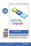 Cover: Exploring Language, Books a la Carte Plus Mylab Writing -- Access Card Package - Pearson