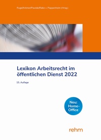Abbildung von: Lexikon Arbeitsrecht im öffentlichen Dienst 2022 - Rehm