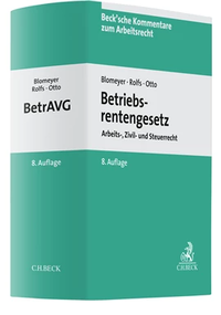 Abbildung von: Betriebsrentengesetz. BetrAVG - C.H.BECK