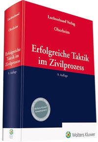 Abbildung von: Erfolgreiche Taktik im Zivilprozess - Luchterhand
