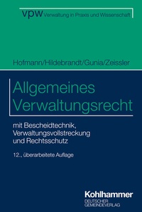 Abbildung von: Allgemeines Verwaltungsrecht - Deutscher Gemeindeverlag