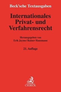 Abbildung von: Internationales Privat- und Verfahrensrecht - C.H.BECK