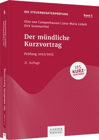 Abbildung von: Der mündliche Kurzvortrag - Schäffer-Poeschel