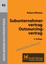 Cover: Subunternehmervertrag - Outsourcingvertrag - Kraft Verlag